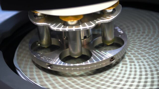 Close up of medical samples inside a mini centrifuge. HDR. Chemical or medical laboratory equipment, concept of science.