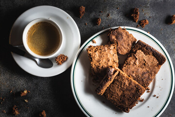 brownies postre de chocolate y dulce de leche!!!
