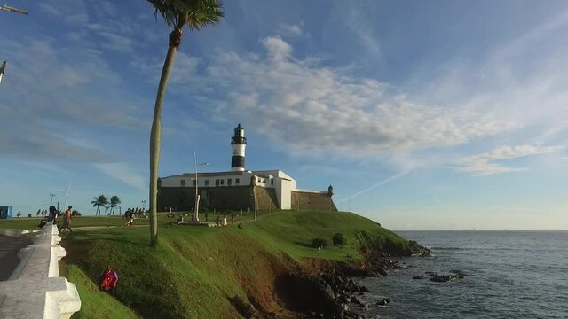 Farol da barra, lighthouse in the coast