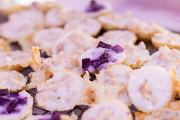 wings on a wooden board