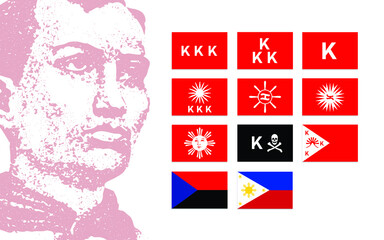 Andres Bonifacio Day KKK Philippine flag Vector Assets