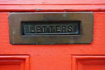 old red mailbox