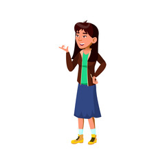 attractive young lady speaking with seller in showroom cartoon vector. attractive young lady speaking with seller in showroom character. isolated flat cartoon illustration