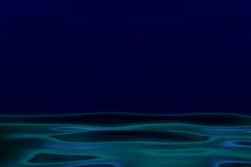 Glow blue light effect on dark blue background. 3D rendering.