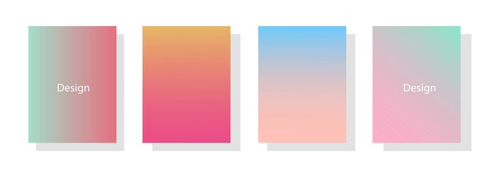 Fototapeta premium collection of colorful gradient background cover flyers are used for backgrounds, posters, banners, etc.