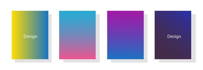 Fototapeta premium collection of colorful gradient background cover flyers are used for backgrounds, posters, banners, etc.