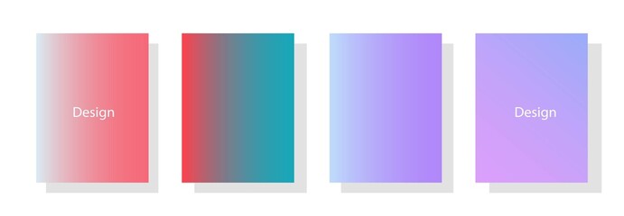 Fototapeta premium collection of colorful gradient background cover flyers are used for backgrounds, posters, banners, etc.