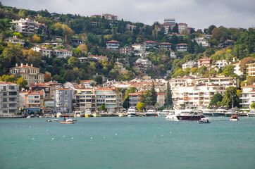 Naklejka premium landscape sights city Istanbul view from the sea