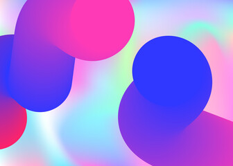 Fluid dynamic background with liquid shapes and elements.