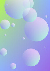 Holographic fluid with radial circles.