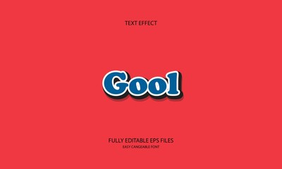 Gool style editable text effect
