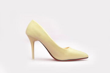 stiletto heels shoes for catalogue. elegant high heels on a white background. attractive heels...