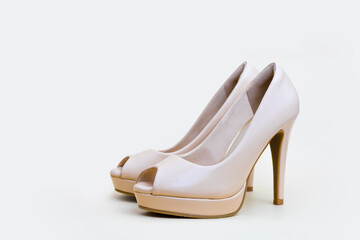 stiletto heels shoes for catalogue. elegant high heels on a white background. attractive heels images for boutique catalogues.