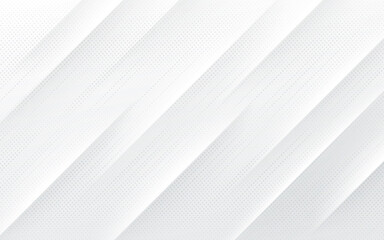 White and silver color background with dynamic diagonal stripe lines and halftone texture. Modern and simple gray color template banner design. Luxury and elegant concept. EPS10 vector