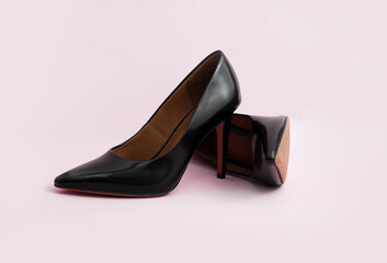 stiletto heels shoes for catalogue. elegant high heels on a white background. attractive heels...