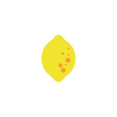 Lemon logo. Fresh lemon fruits on summer season. Summer fruit