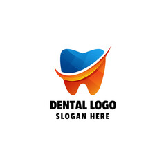 Dental Gradient Colorful Logo Template