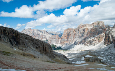 le Dolomiti viste dalla cima del Lagazuoi