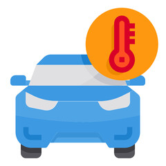 Thermometer flat icon