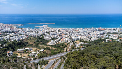 Fototapeta na wymiar View of city Rethymno, Greece, Crete