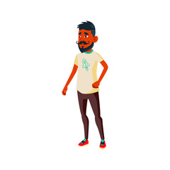 stylish young boy relaxing in bowling cartoon vector. stylish young boy relaxing in bowling character. isolated flat cartoon illustration