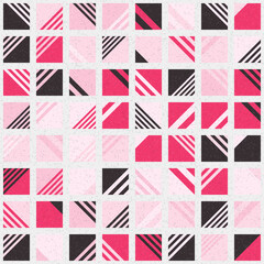 Fototapeta premium Abstract Geometric Pattern generative computational art illustration