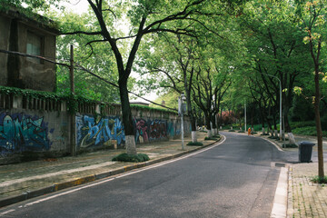 Early summer scenery of Guishan Park in Hanyang, Wuhan, Hubei, China