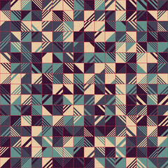 Fototapeta premium Abstract Geometric Pattern generative computational art illustration