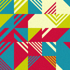 Abstract Geometric Pattern generative computational art illustration