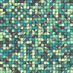Fototapeta premium Abstract Geometric Pattern generative computational art illustration