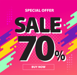  Sale banner template advertising modern background with sign vector illustration 07