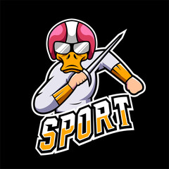 Fighter sport or esport gaming mascot logo template, for your team