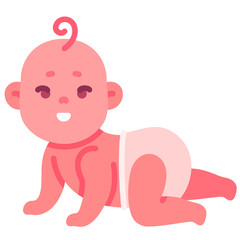 Baby crawling