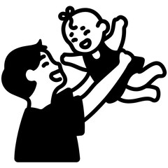 Dad playing with Kid