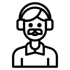 Avatar line icon