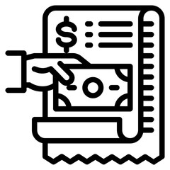 shopping online outline style icon