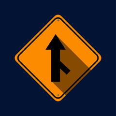 Traffic sign. Road sign isolated on the background. Vector illustration