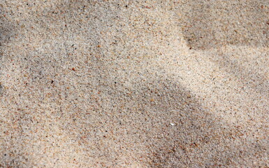 Sea sand texture ...Sand on the beach of the Baltic Sea ...