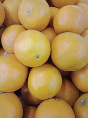 Oranges fruits in the supermarket