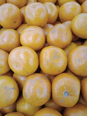 Oranges fruits in the supermarket