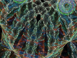 Imaginatory fractal background generated Image