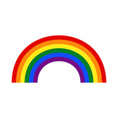 Rainbow symbol. Gay symbol, lesbian rainbow