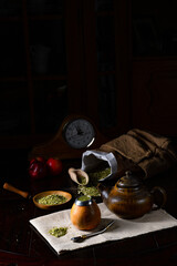 Prepare yerba mate with calabash and bombilla