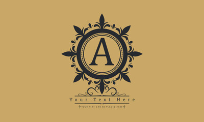 Luxury monogram vector logo template