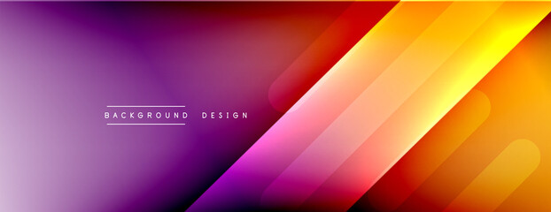 Dynamic lines abstract background. 3D shadow effects and fluid gradients. Modern overlapping forms