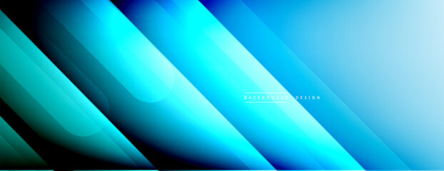 Dynamic lines abstract background. 3D shadow effects and fluid gradients. Modern overlapping forms