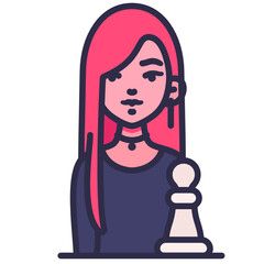 Female Player Chess