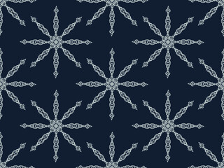 vector pattern traditional fabric pattern design Mole pattern vector background image on black background.