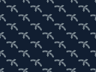vector pattern traditional fabric pattern design Mole pattern vector background image on black background.