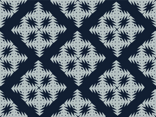 vector pattern traditional fabric pattern design Mole pattern vector background image on black background.